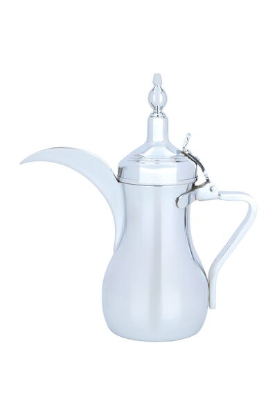 Alsaif Gallery Sulaiman Steel Dallah, 1.2 L - Silver