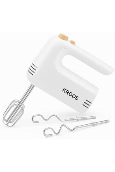 Kroos Electric Hand Mixer, Portable Egg Whisk with 7 Speeds, Small Portable Mixer for Cake, Dough Whipping