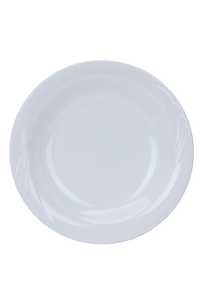Alsaif Gallery Gallery Sword Melamine Platter, 9", Deep Round - White