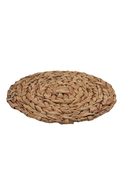 Generic Al Saif Gallery Wicker Serving Board, 38 x 38 x 1 cm, Round - Brown