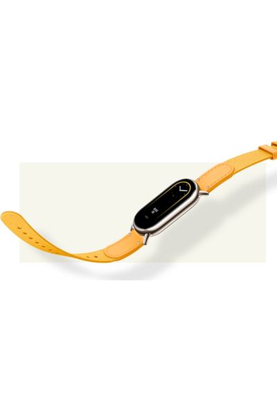 Xiaomi Curea pentru Xiaomi Mi Band 8, nylon + piele (Galben)