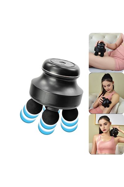 JUSTNET Aparat de masaj cu percuție cu motor fără perii, 5 viteze reglabile 1200-2500 RPM, încărcare USB-C