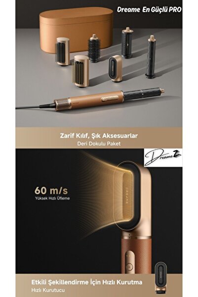 Dreame Drmz En Güçlü Vacum Wett Airstyle Pro 7 'si 1 Arada Hava Destekli 1300...