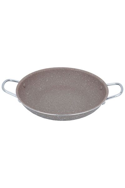 Alsaif Gallery Rocky Granite Saif Gallery Frying Pan, 24 cm, Steel Handle - Brown
