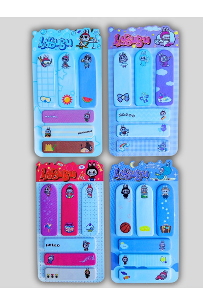 ÖZ OFİS Labubu Kawaii 6 Parça 120 Yaprak Yapışkanlı Not Kağıdı 1 Kartela