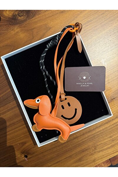 vanilla & pearl jewelry Smile ve Köpek Detaylı Çanta Charm Seti