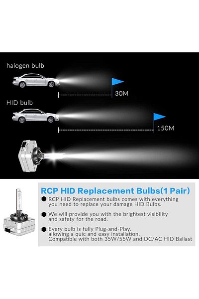 SONORH Set of 2 Xenon Bulbs D1S/D1R, 35W, HID, 6000k, for Car Headlights, +200%, SONORH®