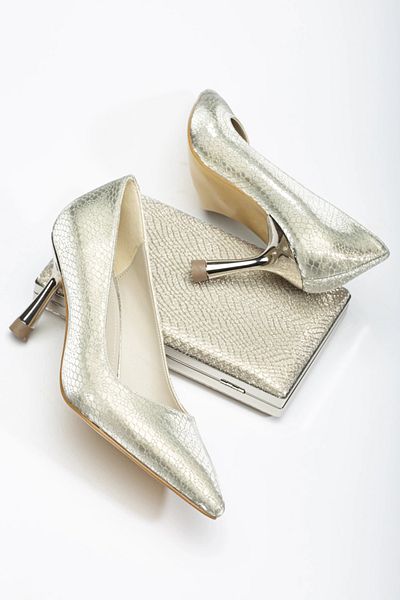 MFT AYAKKABI Women's Special Production İthat Material Stiletto and Bag Set