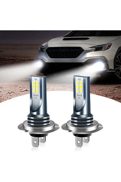 SONORH LED bulbs H7, 100W, 2 Pieces, 12V, 6000K, Plug&Play, Super White, SONORH®