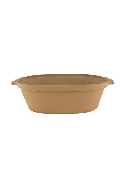 AzHome Clay pot, oval, with lid, Roman style, 6L, suitable for stuffed cabbage rolls, rice, stews
