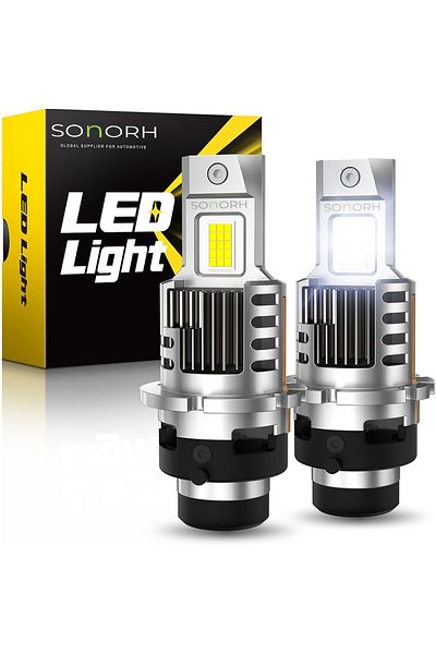 SONORH 2 LED Bulbs D4S/R, D-series, 130W, 20000 LM, Canbus Plug&Play, Copper Fan and Cooling Rod, 30000 H