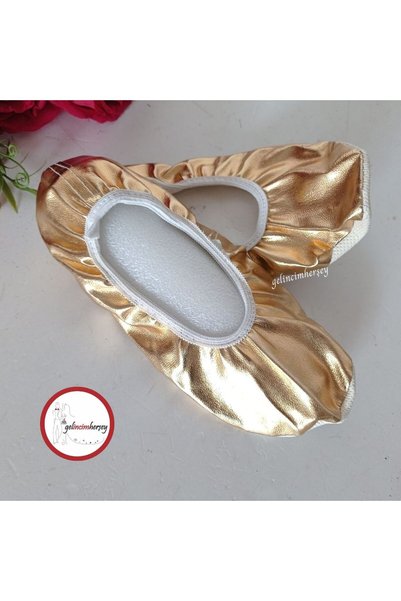 Gelincimherşey حذاء باليه للرقص للبالغين من Gold Pisi Pisi