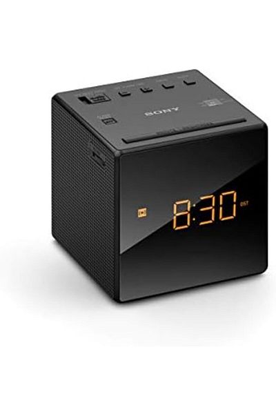 Sony Clock Radio And Digital Led Alarm Clock (ICF-C1), Black