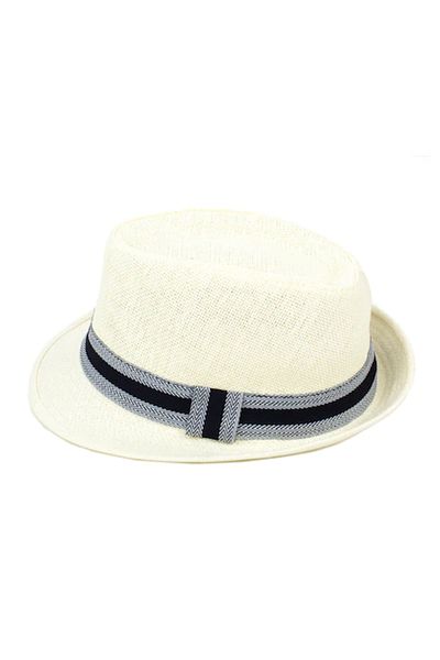 Intisimo Men's Hat, With Headband, Straw, Cream