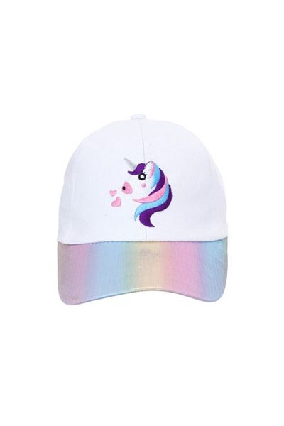 Intisimo Girls' Cap, Unicorn, White
