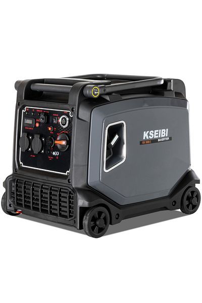 kseibi Gasoline Inverter Generator, 3.8KW, Electric Start, Low Noise and Fuel-Efficient.
