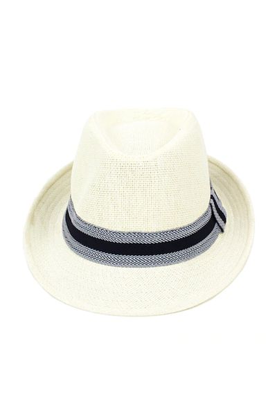 Intisimo Men's Hat, With Headband, Straw, Cream