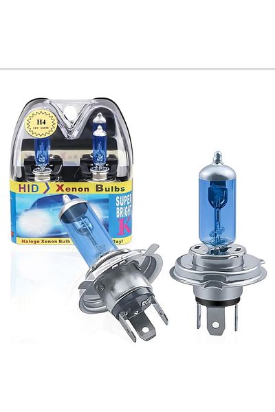 SONORH H4 Bulbs, 110W, 2 Pieces, 12V, 6000K, Super White Halogen, SONORH®