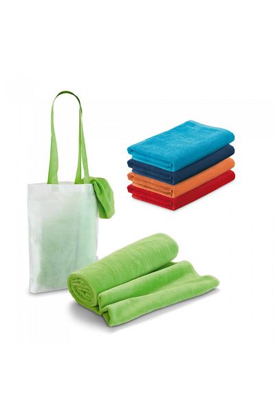 dalimag Cotton beach towel + bag, 150x75 cm