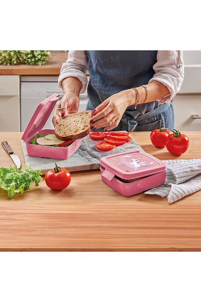 Snips Practical and Stylish Unicorn Kids Sandwich Box Pink 0.50 Liter
