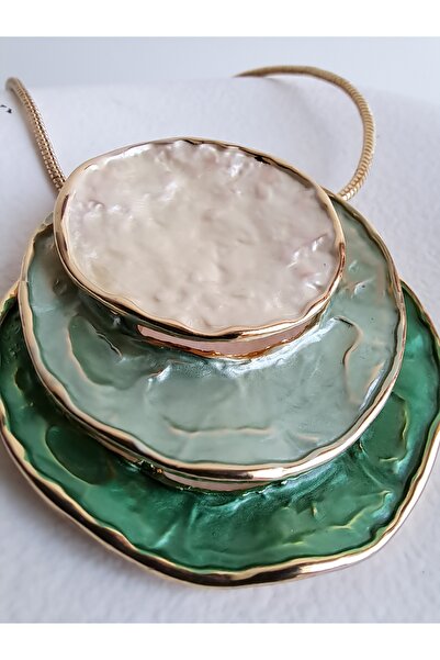 BHR AKSESUAR Çoklu Renkli Boho Tarzı Tabak Kolye