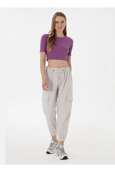 U.S. Polo Assn. U.S. Polo Assn. Light Gray Women's Jogger Pants Dmk.2107002.Chan.