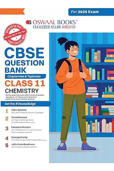 Oxford Oswaal CBSE Question Bank Class 11 Chemistry, Chapterwise and Topicwise Solved Papers For 2025 Exams