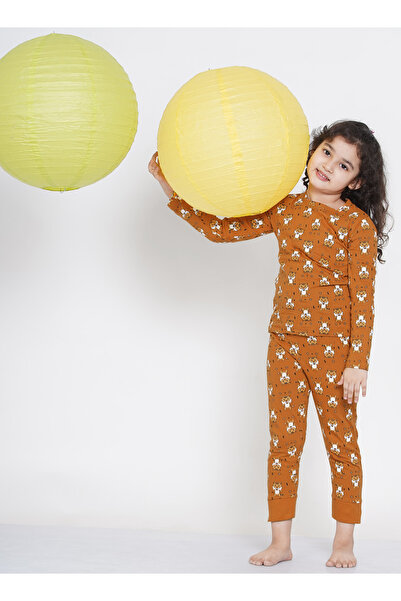 LAUREN SMITH Girl's Pajama Set Long Sleeve Top with pants 2 Piece Printed Sleepwear