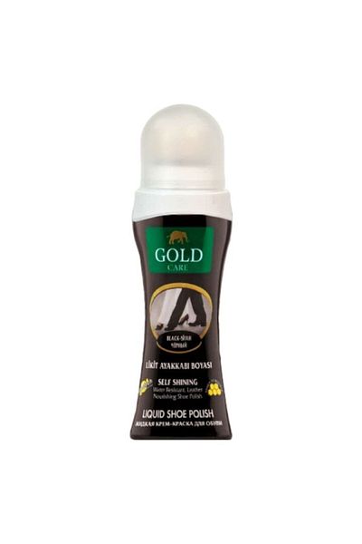 Gold Liquid shoe polish, Black, 75 ml