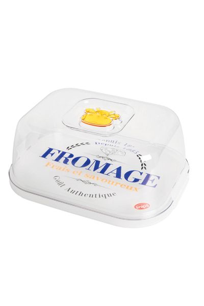 Snips Rectangular Shape BPA Free Premium Plastic Farm Cheese Keeper Clear 3 Liter