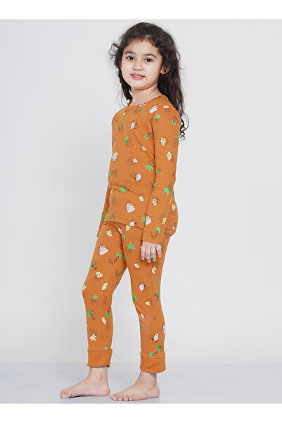 LAUREN SMITH Girl's Pajama Set Long Sleeve Top with pants 2 Piece Printed Sleepwear