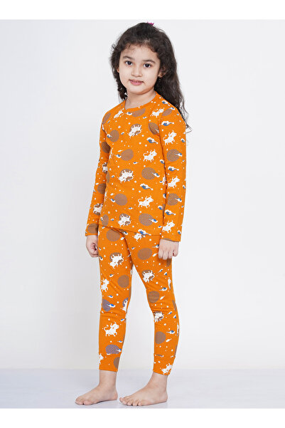 LAUREN SMITH Girl's Pajama Set Long Sleeve Top with pants 2 Piece Printed Sleepwear