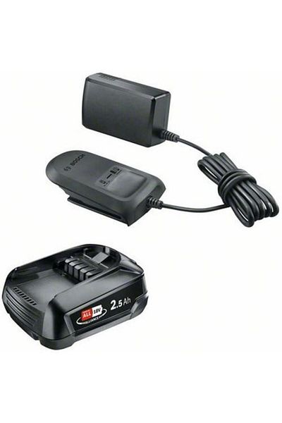 Bosch Starter Kit Bosch Alliance 1600A02625, 18V Battery, 2.5 Ah, Charger AL 18V-20