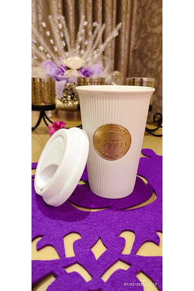 Madame Coco Grand Gold Mug White - 340 ml