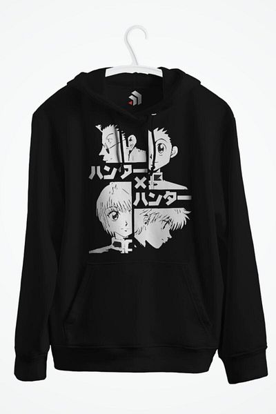 karikatürstore Hunter X Hunter Anime Printed Hooded Sweatshirt