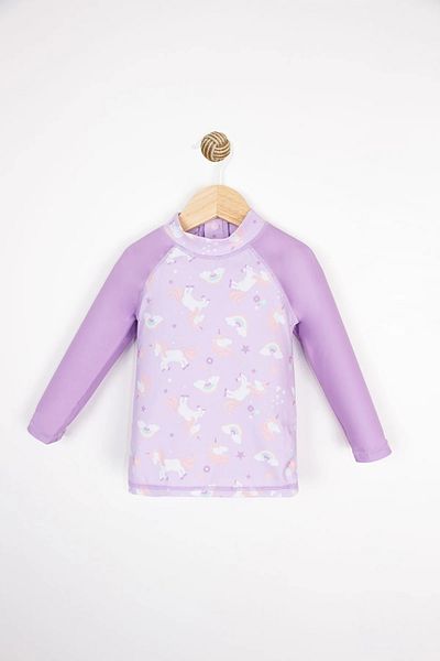 LOSAN Uv Protected Losan Sea T-Shirt for Ages 01-03 - Lila