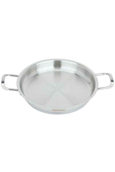 Alsaif Gallery Stainless Steel Pan, 22 × 3.5 cm - Silver