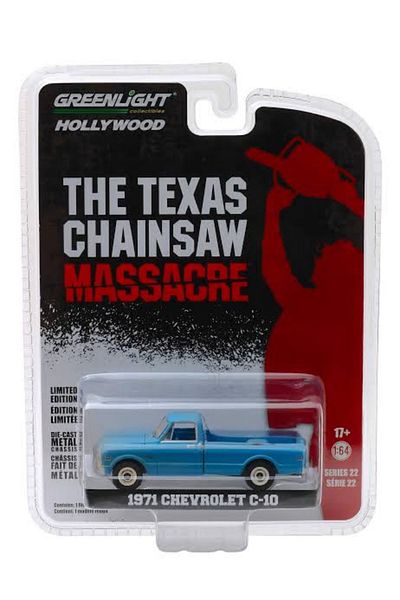 Greenlight Hollywood – 1971 Chevrolet C-10 / the Texas Chainsaw Massacre Pickup Model