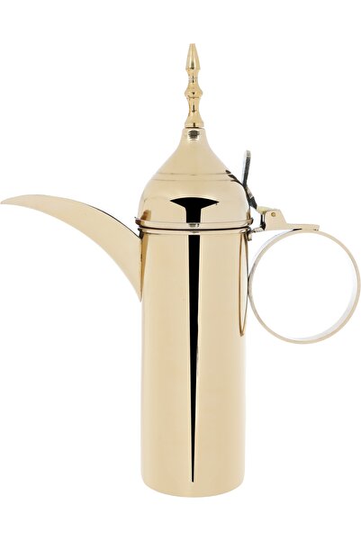 Alsaif Gallery Saif Gallery Stainless Steel Arabic Coffee Pot, 1 Liter - Gold