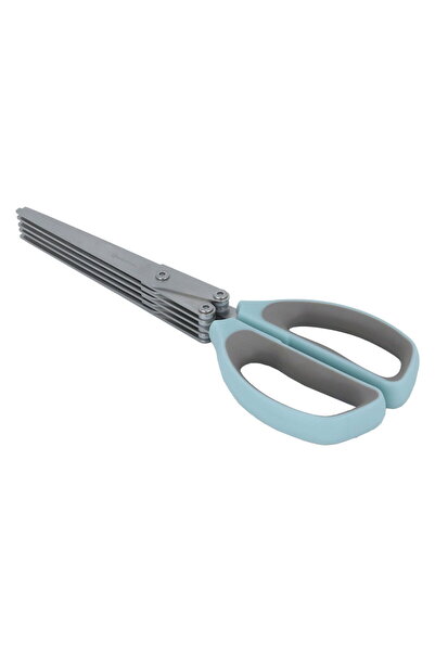 Generic مقص مطبخ من الفولاذ من معرض السيف، بمقبض سيليكون - أزرق سماوي