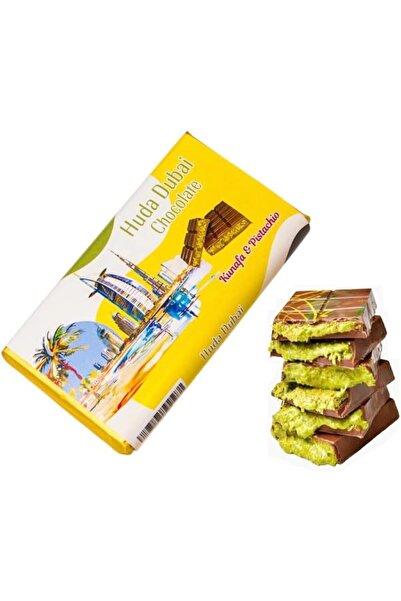 HUDANEW كنافة شوكولاتة دبي بالفستق وشوكولاتة الحليب 170 جرام طازجة مصنوعة من ...