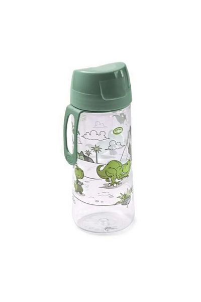 Snips Dino Tritan Drinking Water Bottle Green and Clear 0.50 Liter