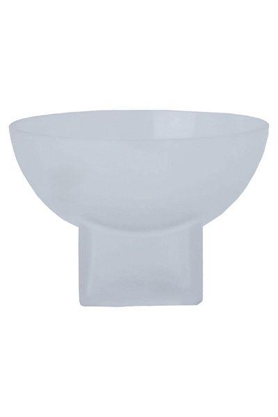 Alsaif Gallery Glass Candle Holder - Alsaif Gallery, 14×14×9 cm, Round - Transparent