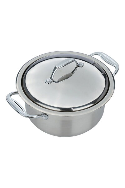 ROCKY Steel Pot, 18 cm - Silver