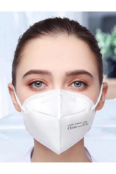 LYOBEST Set of 20 standard FFP2/KN95 protective masks, 5 layers, white, individually wrapped