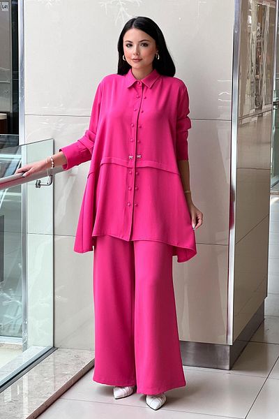 Ghisa Double Button Detailed Shirt Pant Suit