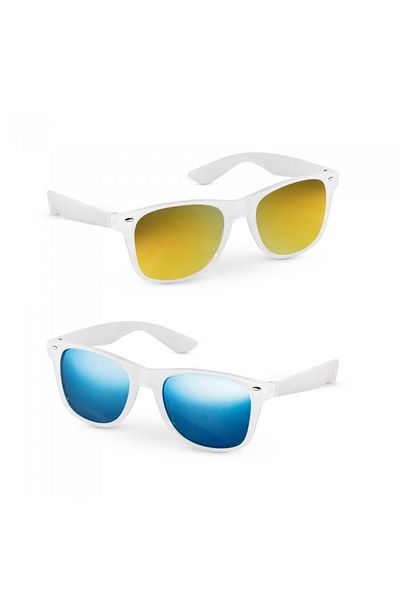 dalimag Sunglasses with translucent frame, 146 x 49 x 150 mm, Blue & Yellow Lenses