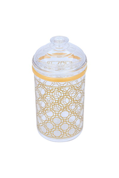 Generic Al Saif Gallery plastic spices container, 1350 ml, gold embossed - tr...
