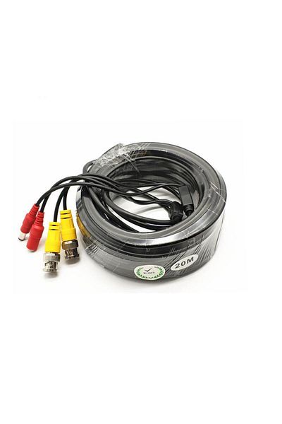 Other Video and power cable 20 meters LN-EC04-20M; DC and BNC connectors; Video Power: 26 AWG