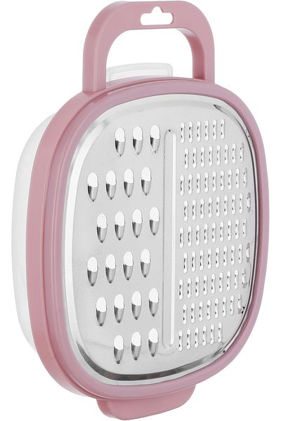 Alsaif Gallery Stainless Steel Grater with Box and Lid Alsaif Gallery - Pink Silver